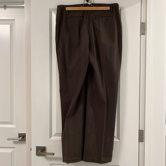 REITMANS brown wide leg cuffed dress pants - Picture 4 of 6